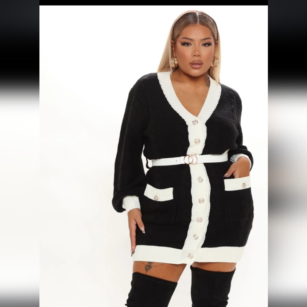 Cozy cool sweater mini dress size 2x